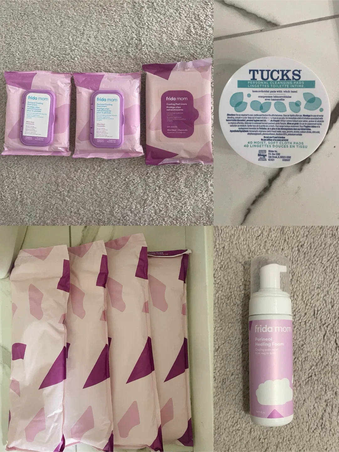 Frida Mom & Tucks Postpartum Care Bundle