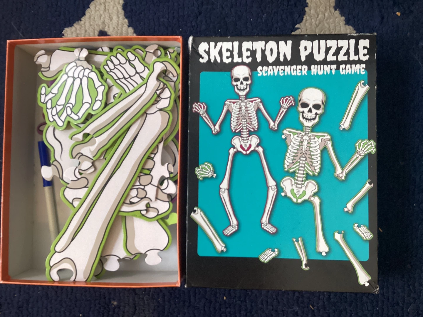 Skeleton Puzzle Scavenger Hunt Game