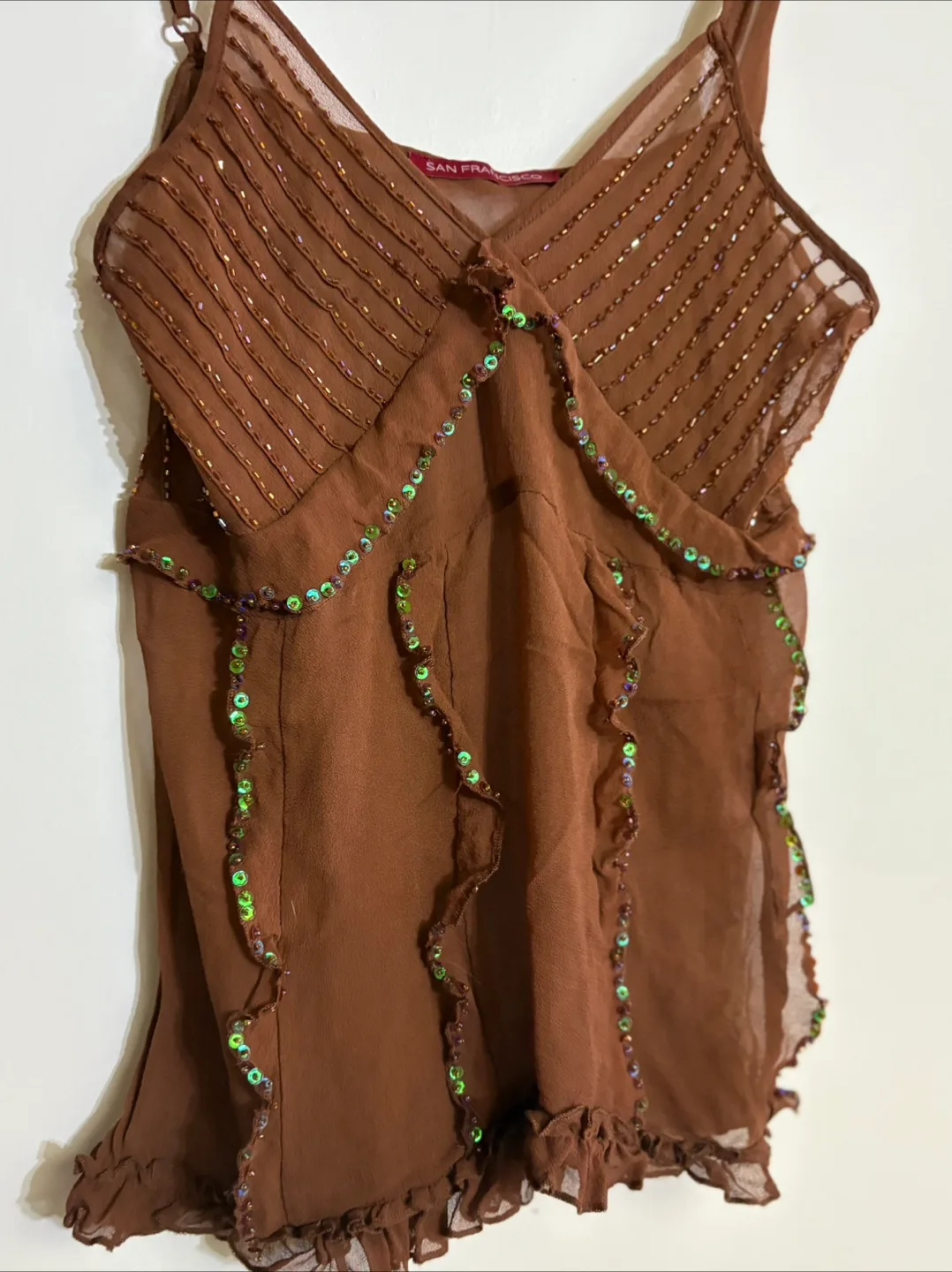 San Francisco Brown Cami Top -  M image indicator(2)