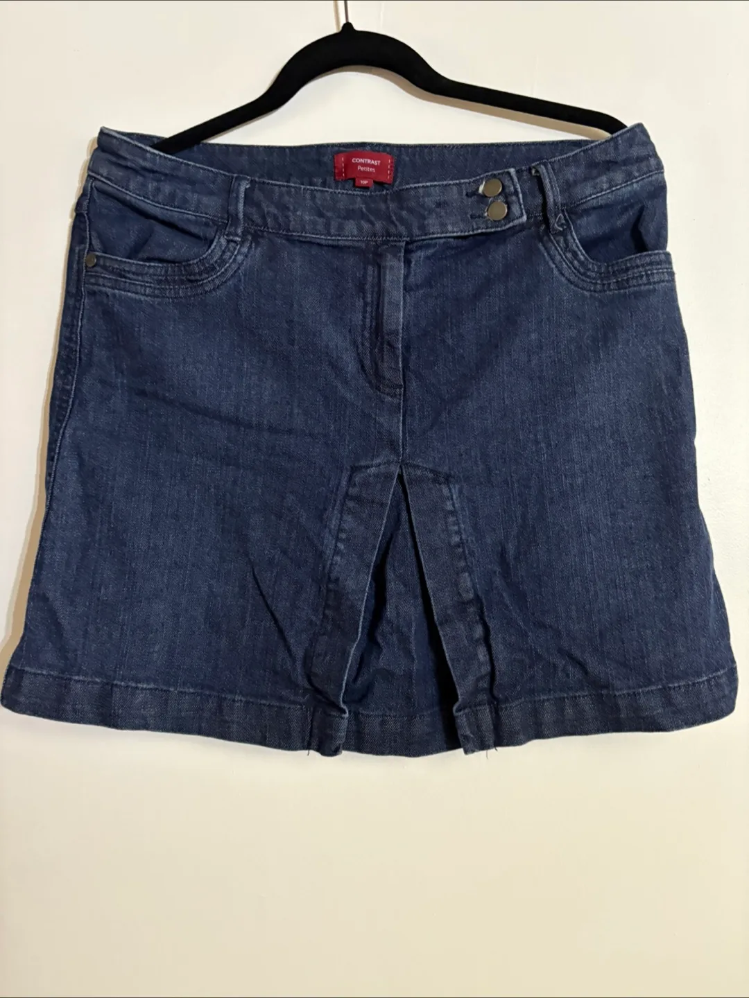 Contrast Petites Denim Skirt - 10P thumbnail