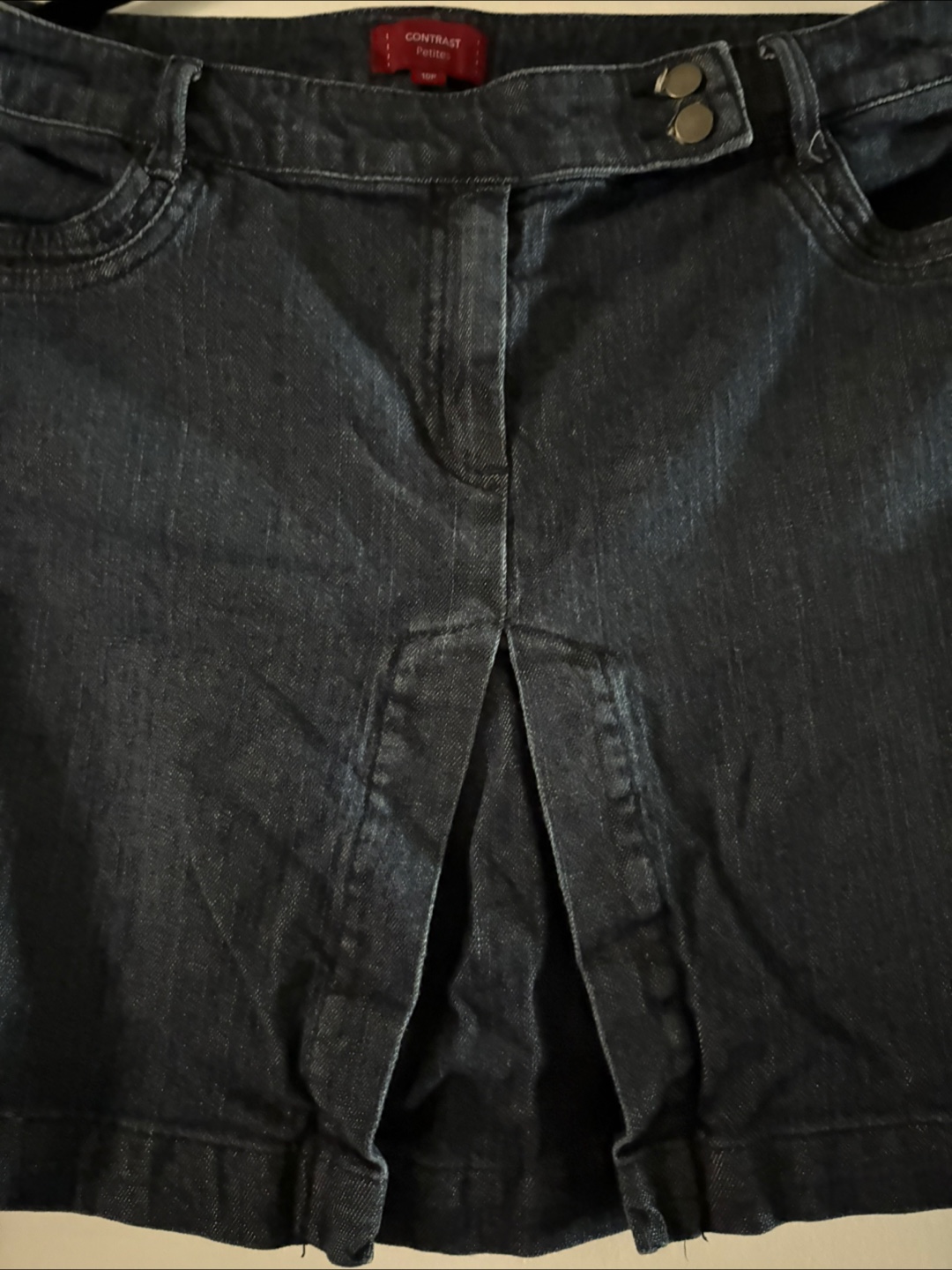 Contrast Petites Denim Skirt - 10P - photo 3