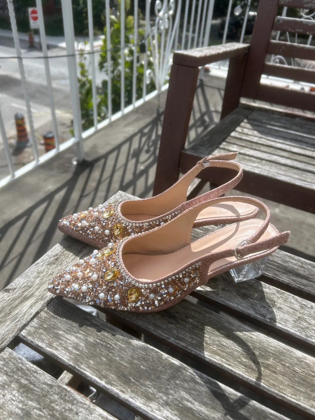 Rhinestone Heels - Size 38 (7)