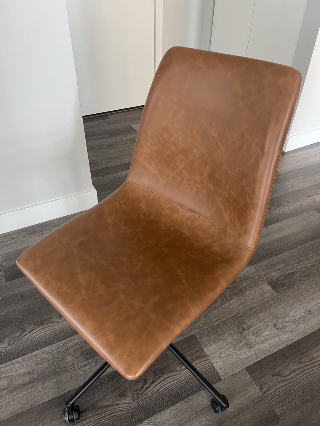 Threshold Faux Leather Tan Office Chair - photo 2