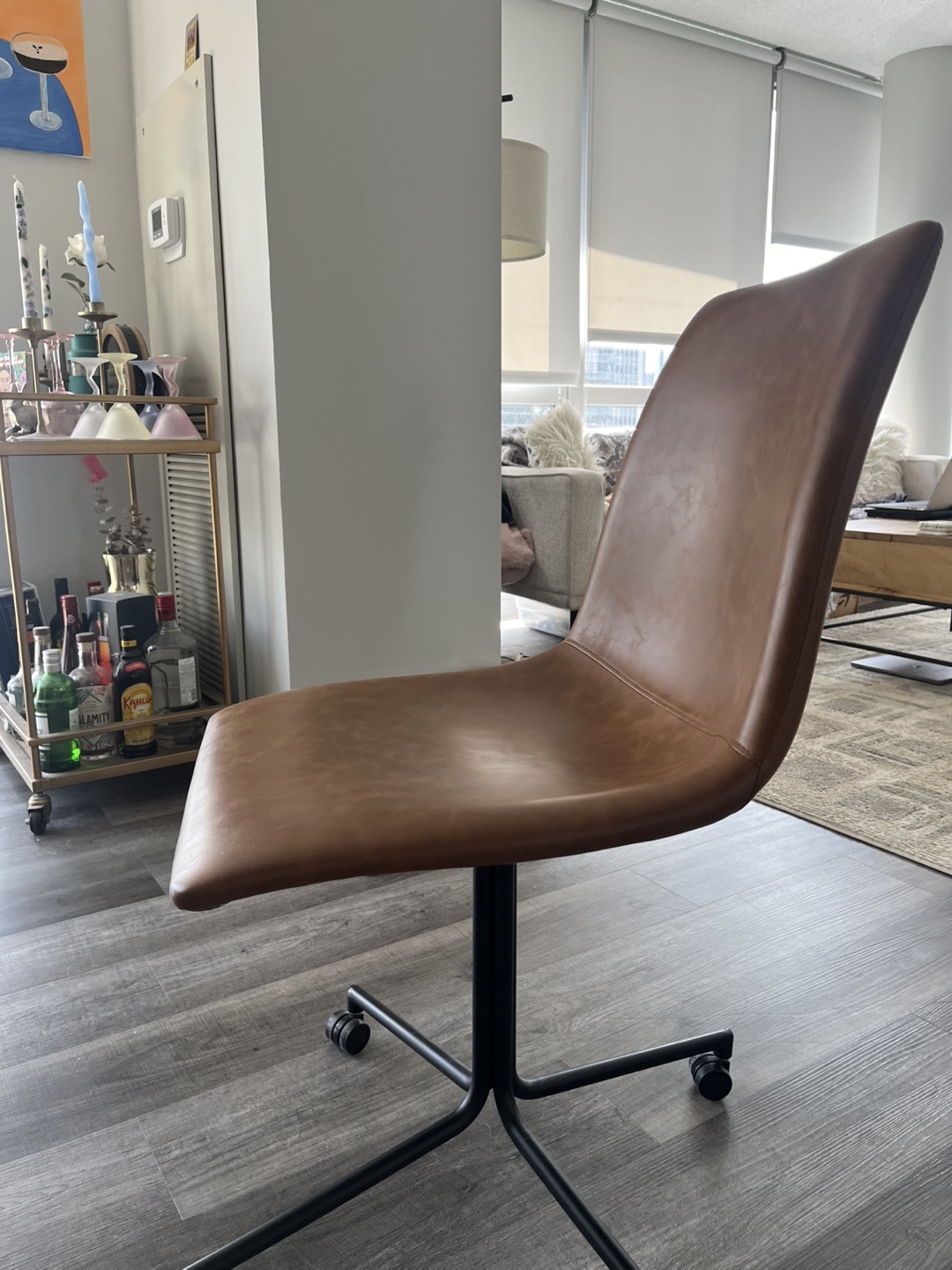 Threshold Faux Leather Tan Office Chair - photo 3