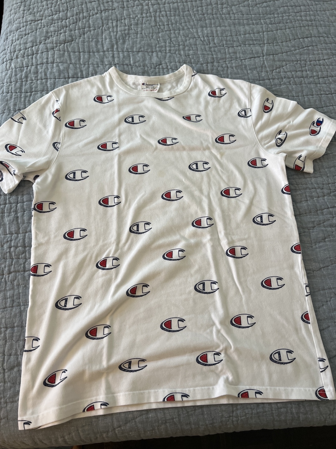Champion Heritage T-Shirt, White, Size Large