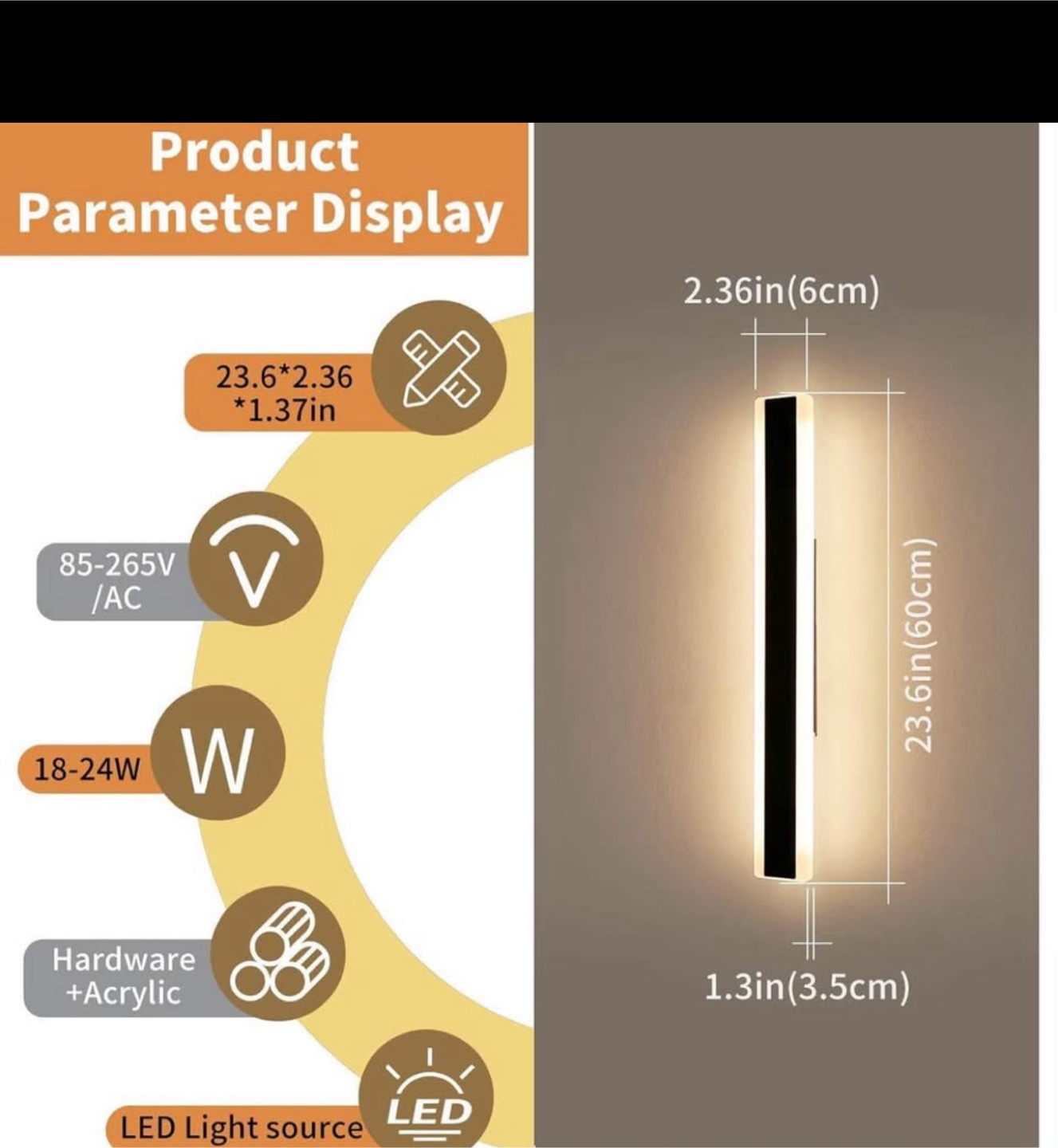 Modern Outdoor Wall Light (2 count) - photo 2