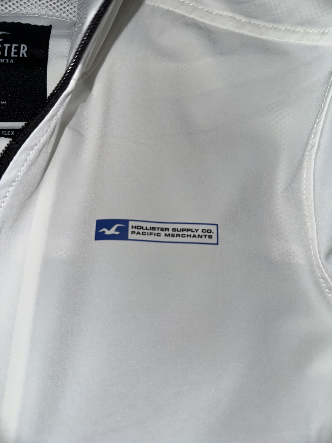Hollister White Windbreaker - Size S - photo 3