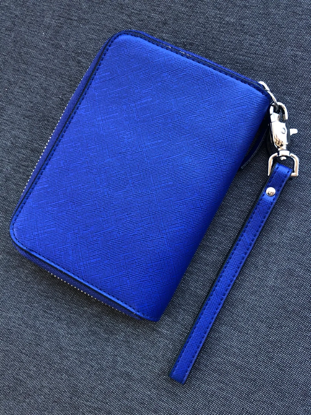 NWOT Stella & Dot Blue Wristlet Wallet image indicator(3)