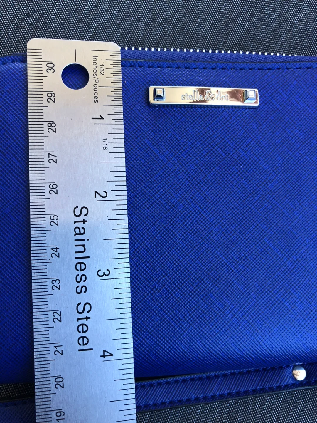 NWOT Stella & Dot Blue Wristlet Wallet image indicator(6)