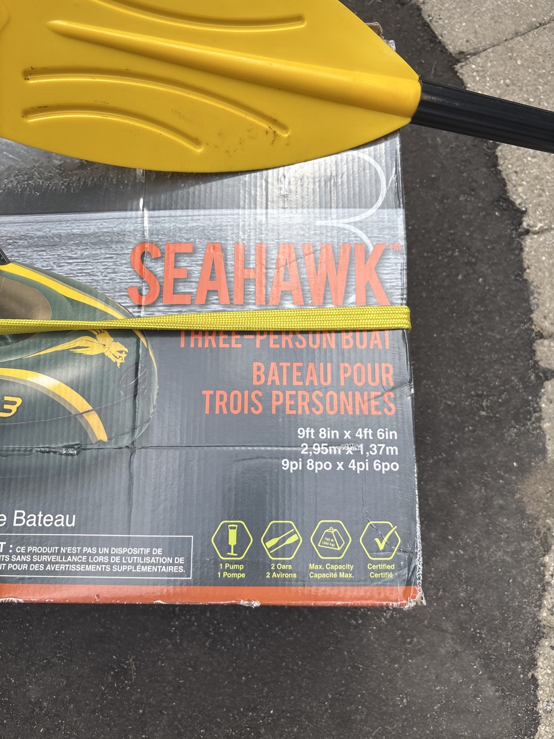 Intex Seahawk 3 Three-Person Boat Set