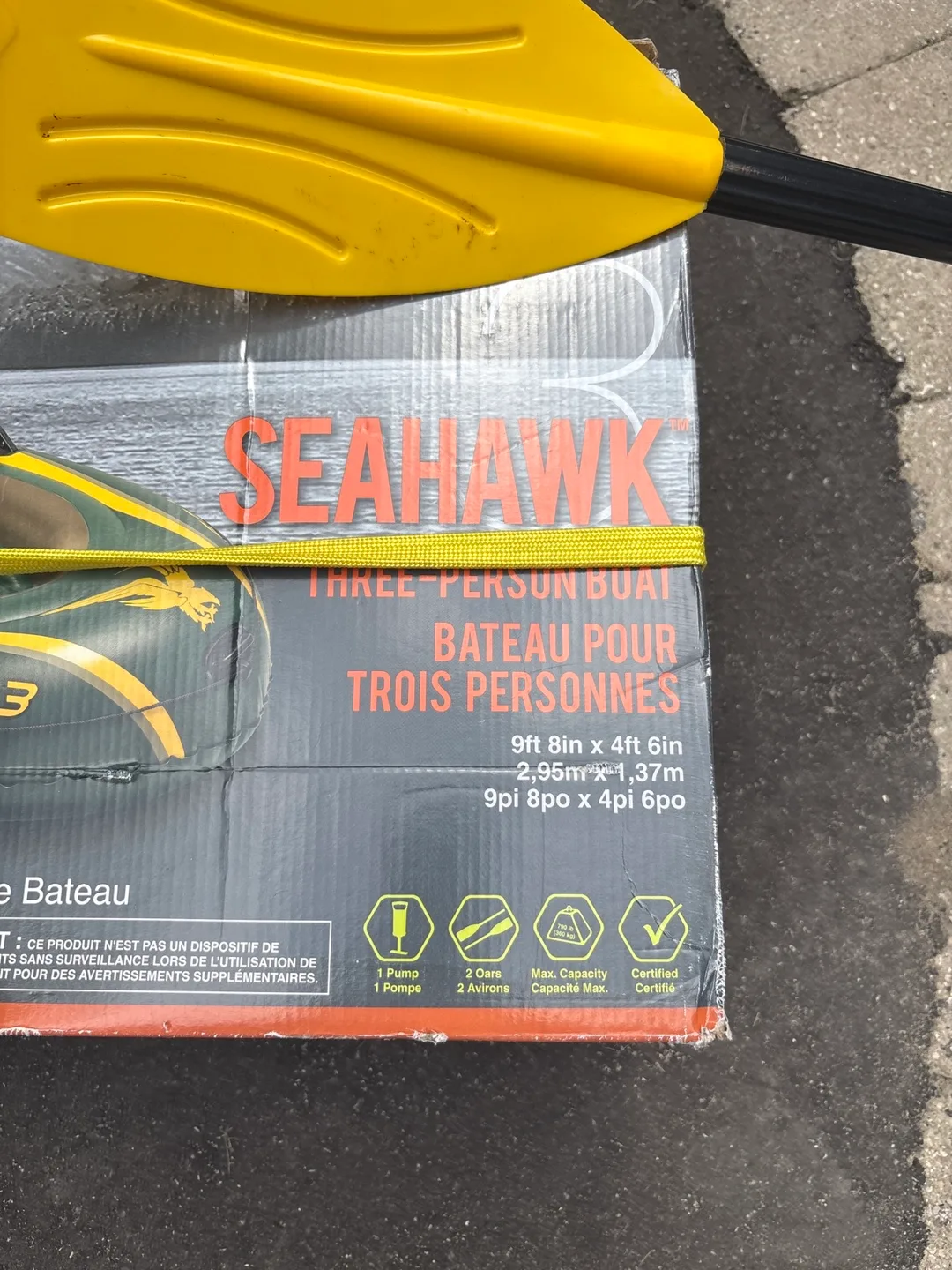 Intex Seahawk 3 Three-Person Boat Set thumbnail