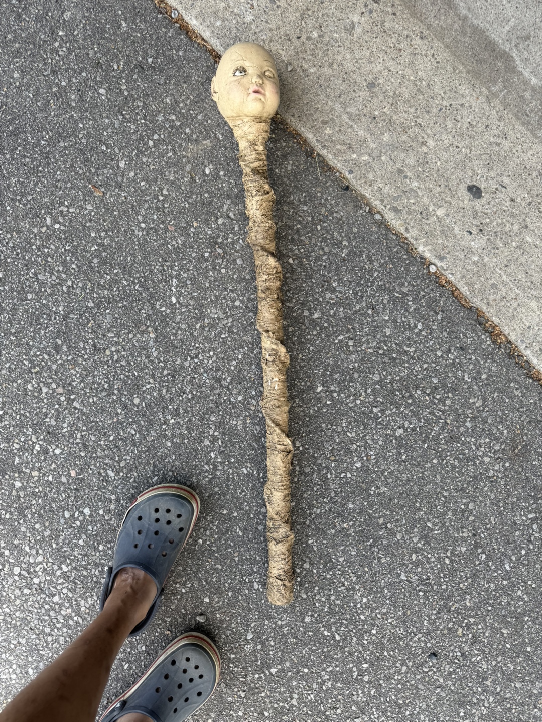 Halloween staff prop 🥕