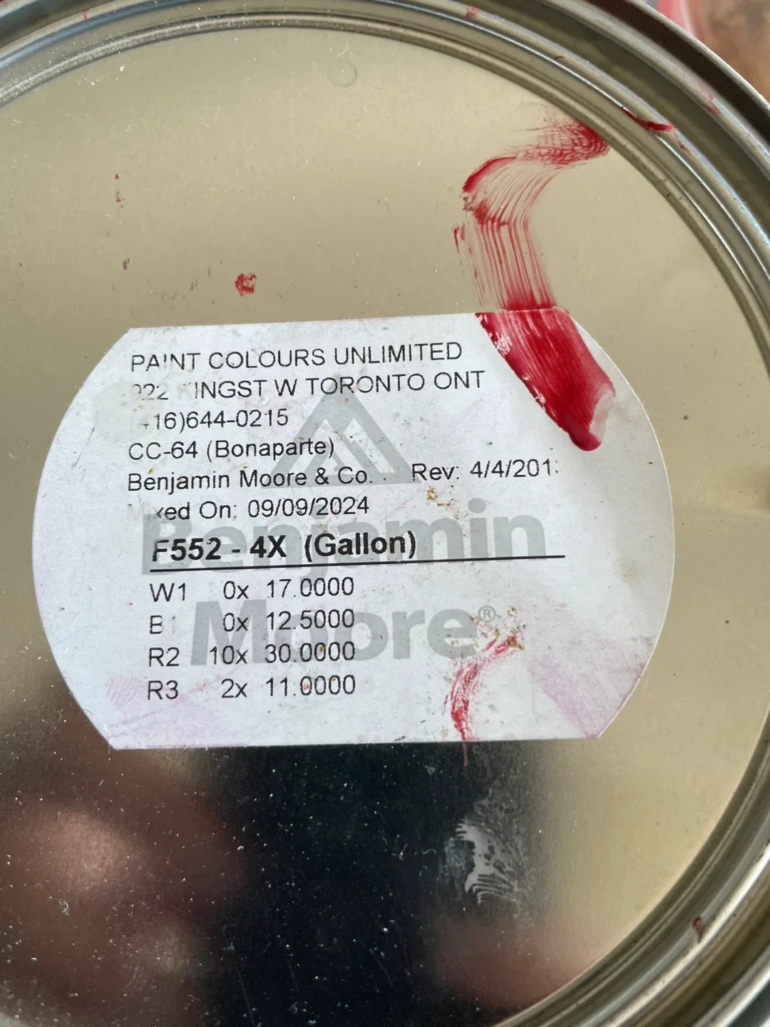 Benjamin Moore F552-4X Red Paint (Gallon) image indicator(2)