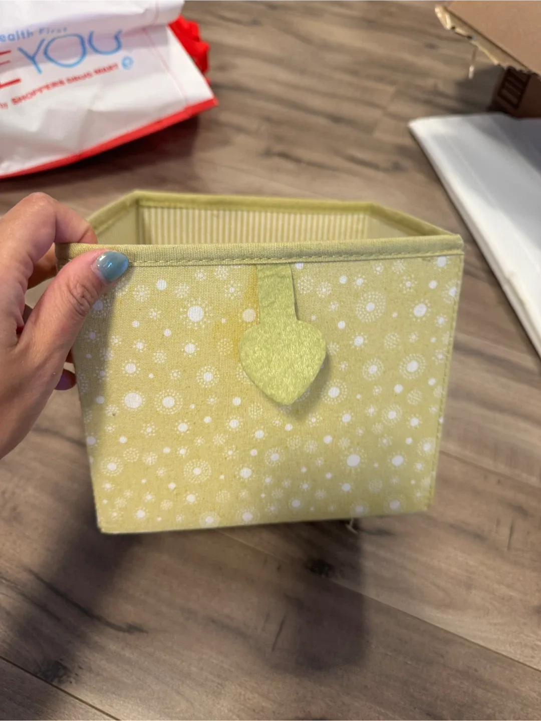 Yellow Fabric Storage Box image indicator(2)