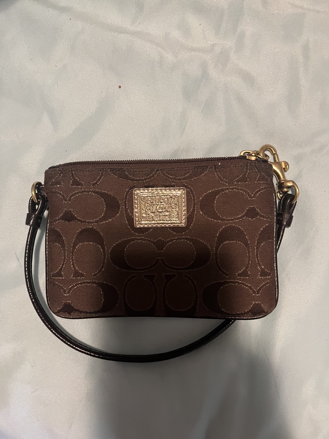 Coach *inspired* Brown Wristlet