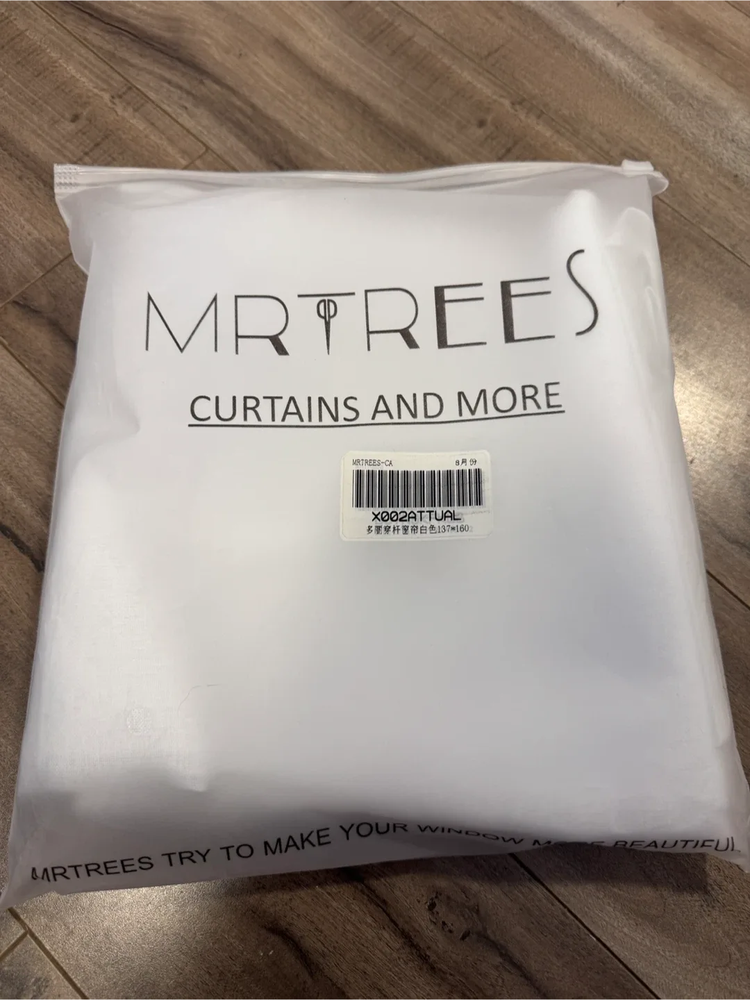 MRTREES Sheer Curtain Panel 137x160cm thumbnail