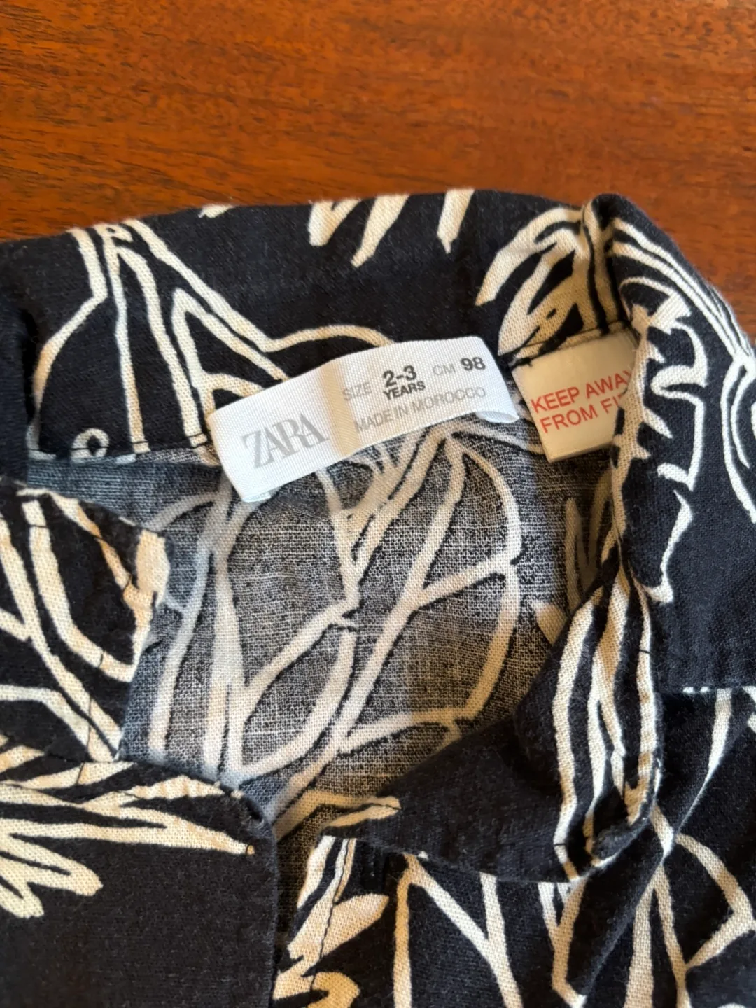 Zara Kids Button-Up Shirt - Size 2-3 Years image indicator(2)