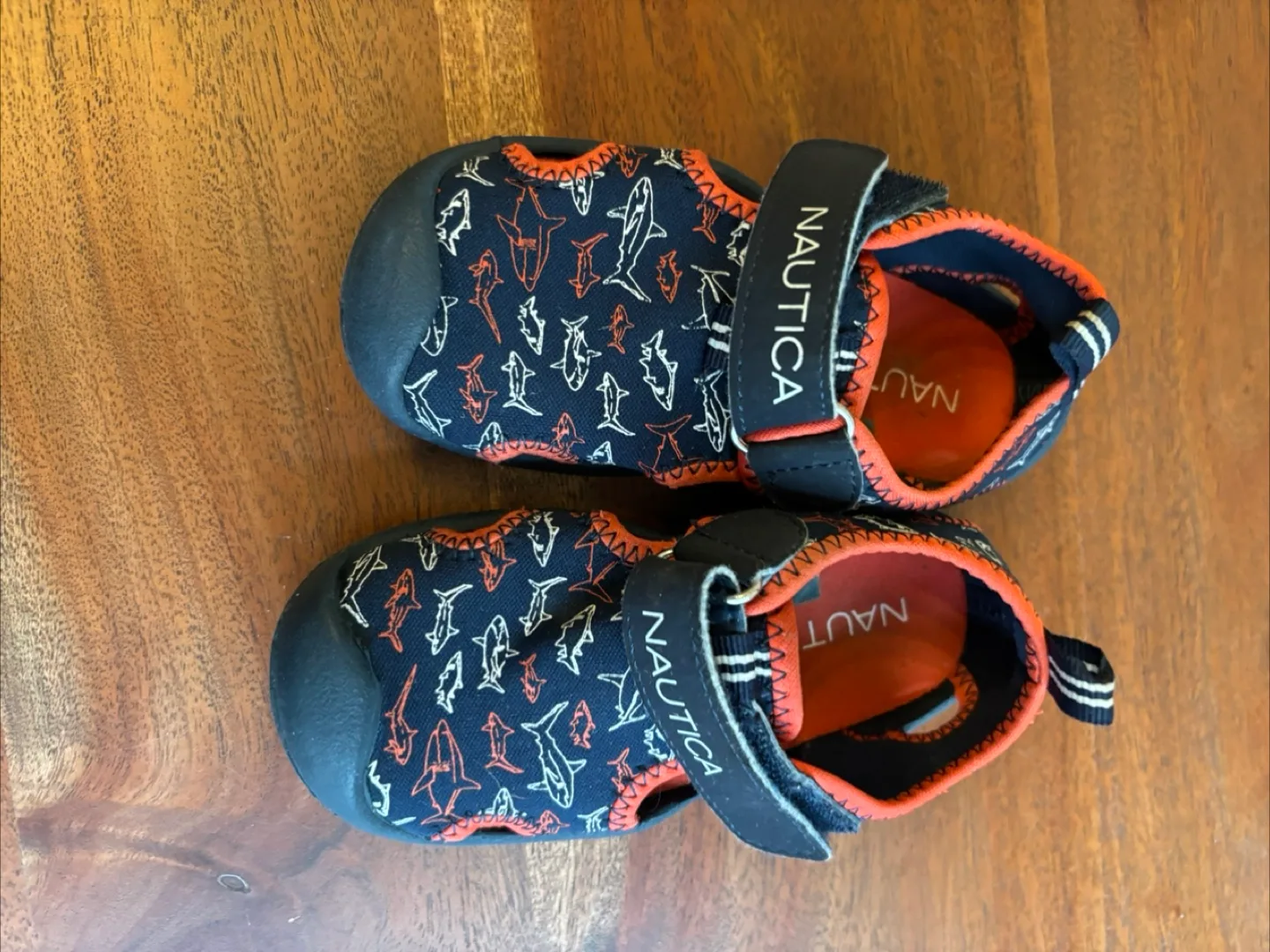 Nautica Toddler Shark Print Sandals size 7 thumbnail