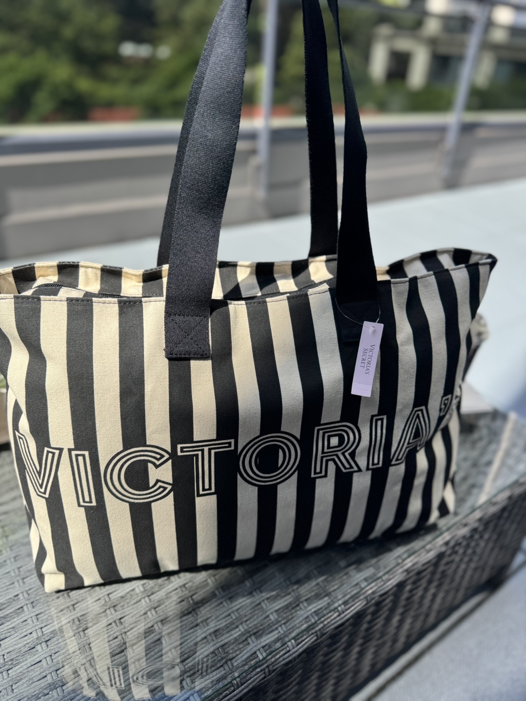 Victoria's Secret Striped Tote Bag - New