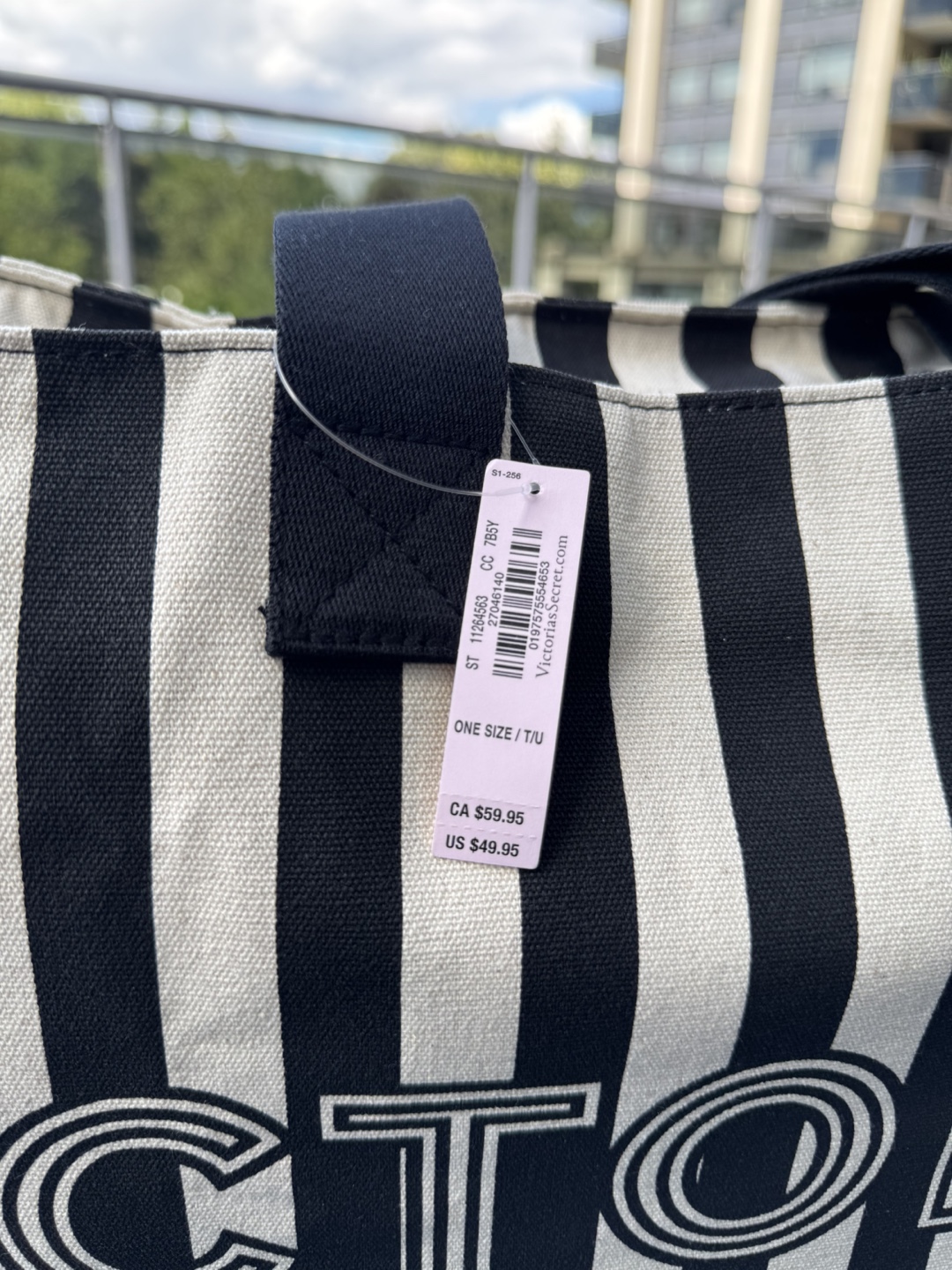Victoria's Secret Striped Tote Bag - New - photo 4