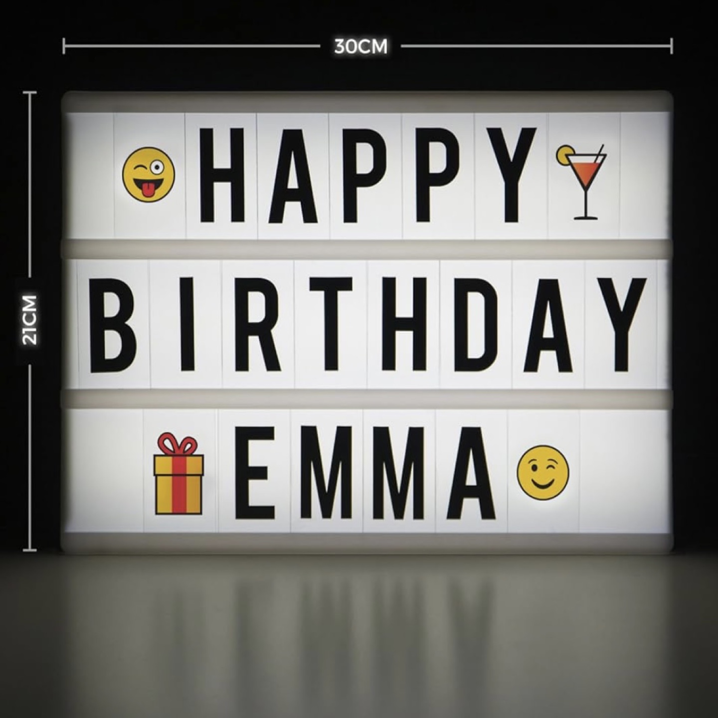 LED Cinematic Light Box with Letters & Symbols - photo 3
