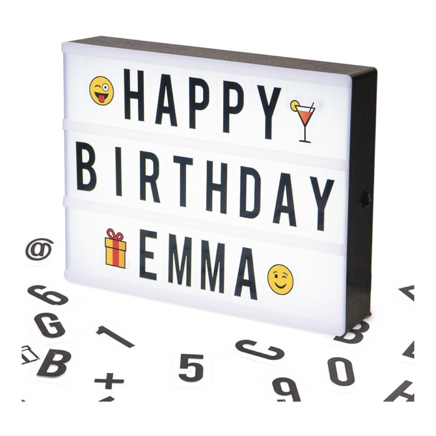 LED Cinematic Light Box with Letters & Symbols - photo 2