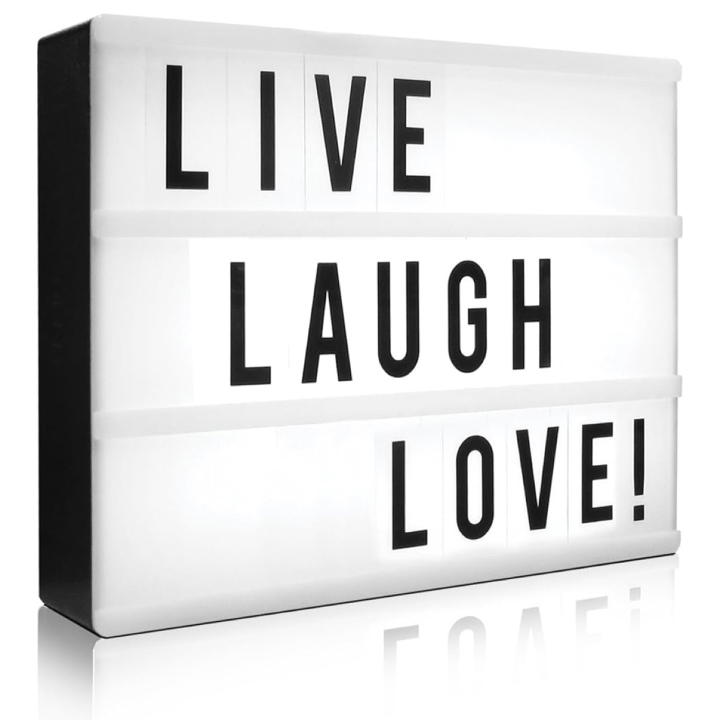 LED Cinematic Light Box with Letters & Symbols
