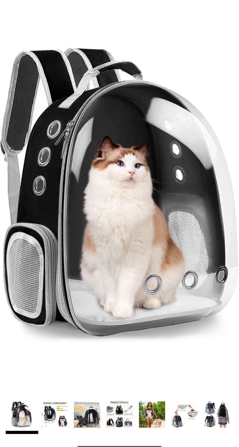 Pet Carrier Backpack - Space Capsule Design