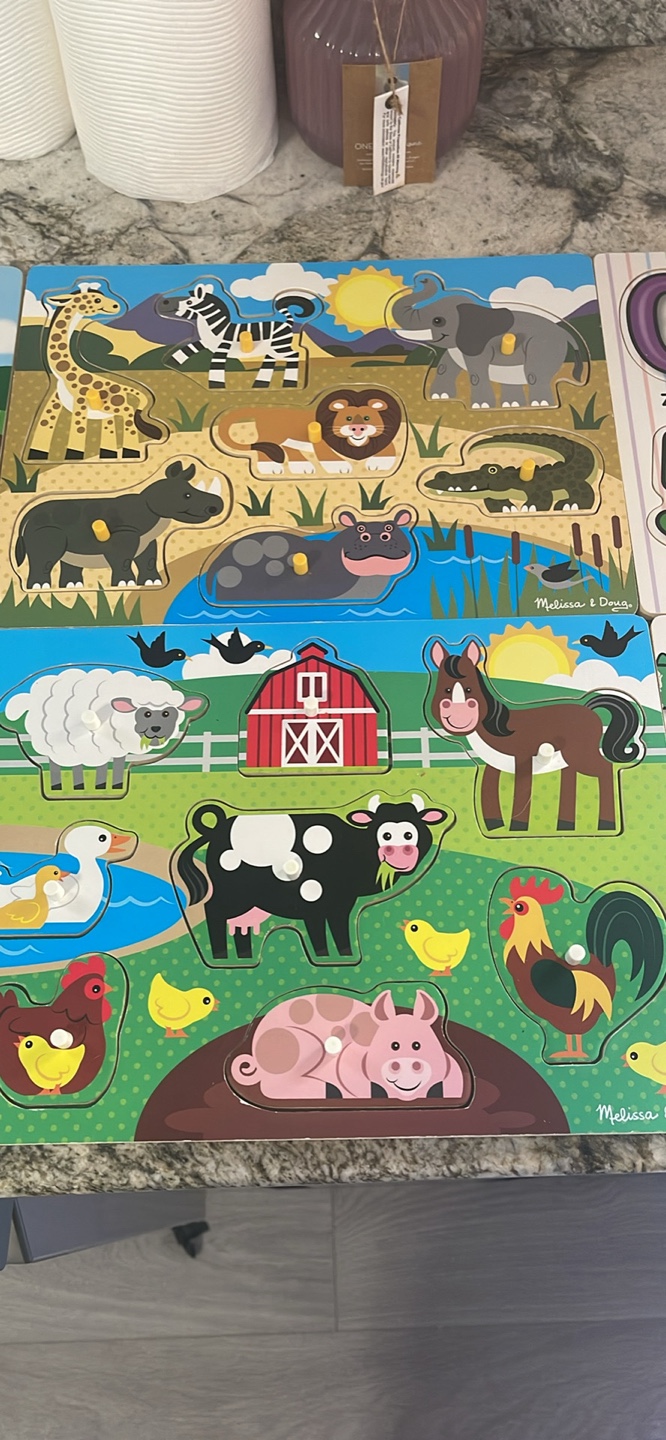Melissa & Doug Wooden Puzzles 6 Set Check more pictures - photo 3