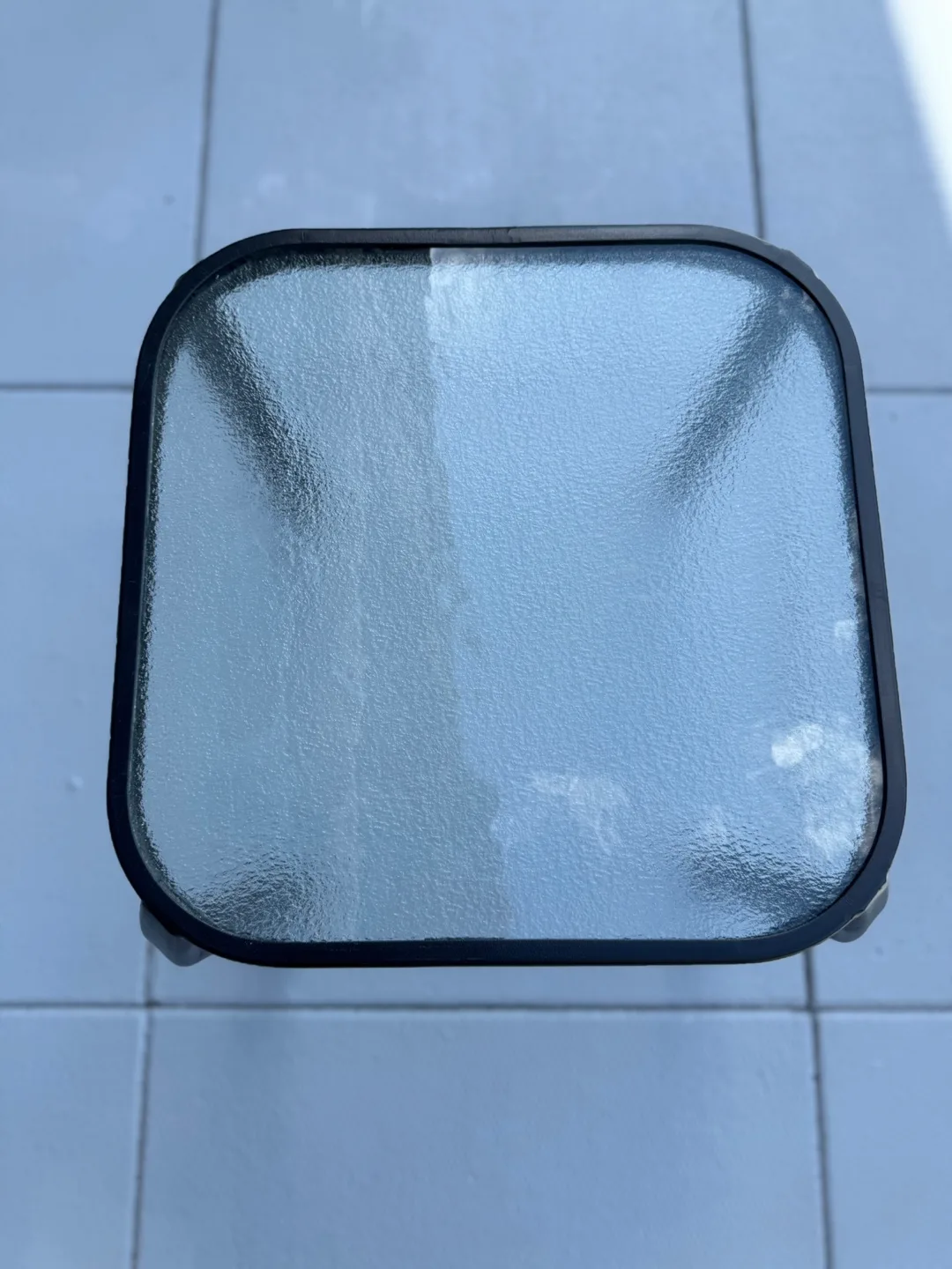 Outdoor Side Table - Glass Top, Black Frame image indicator(3)