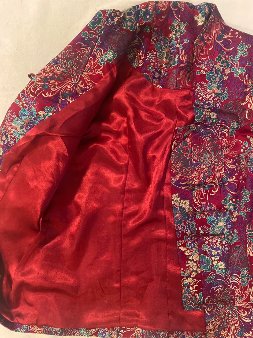 Floral Patterned Red Jacket image indicator(3)