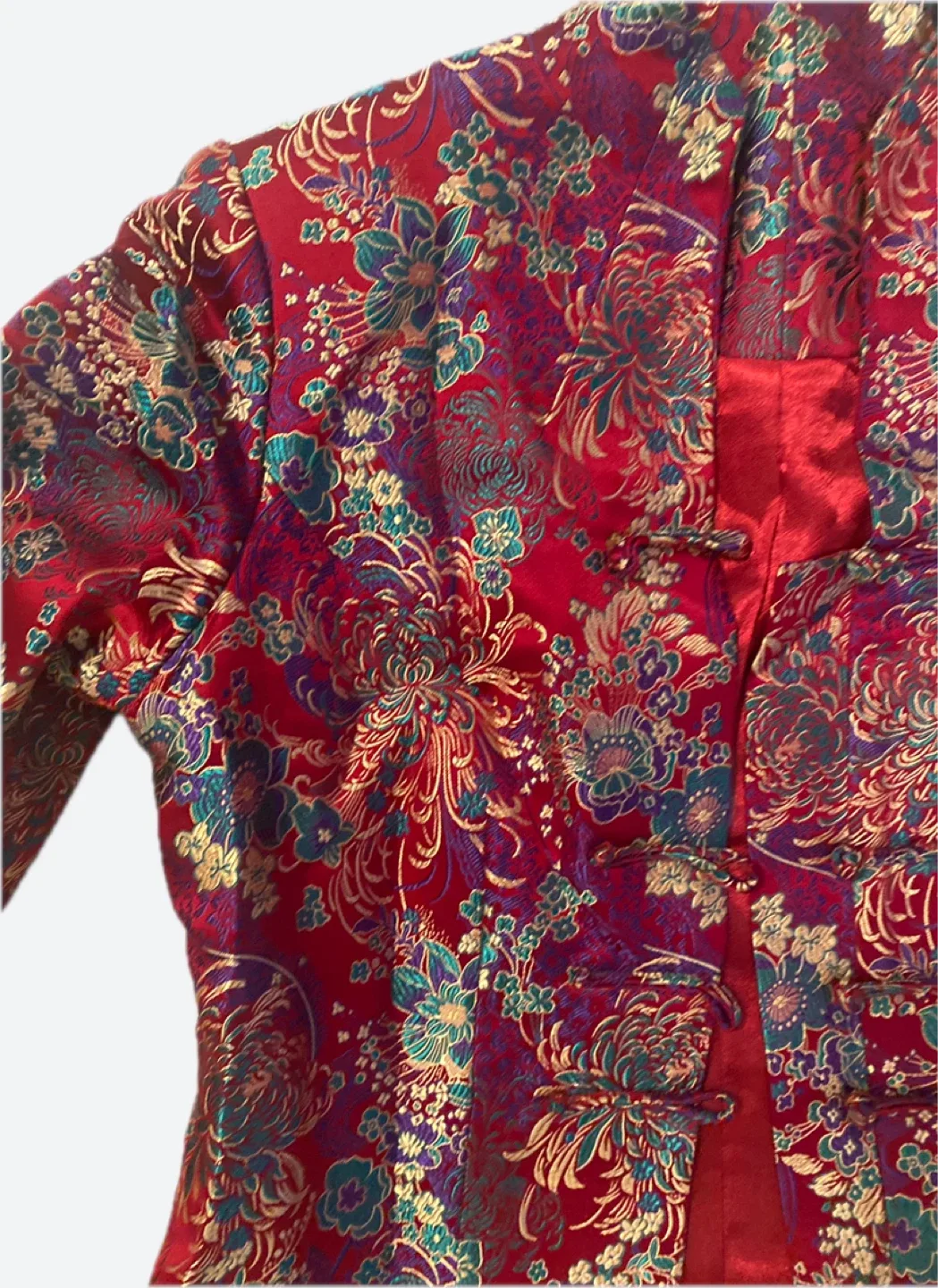 Floral Patterned Red Jacket image indicator(2)