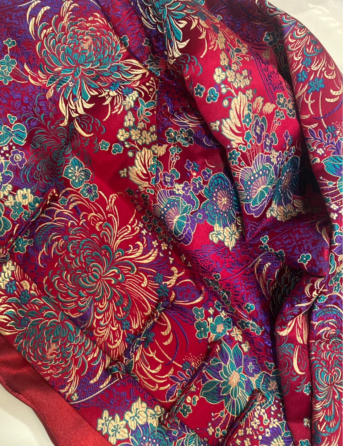 Floral Patterned Red Jacket image indicator(5)