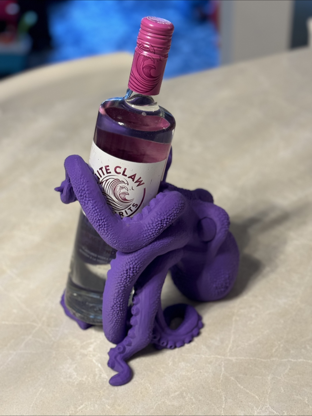 Purple Octopus Bottle Holder