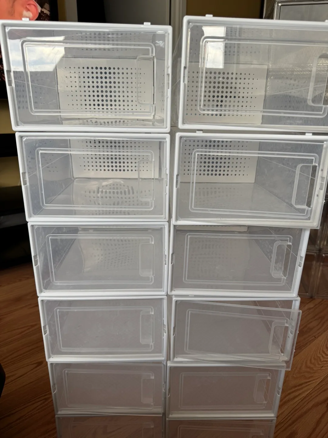 Stackable Shoe Storage Boxes (12) thumbnail