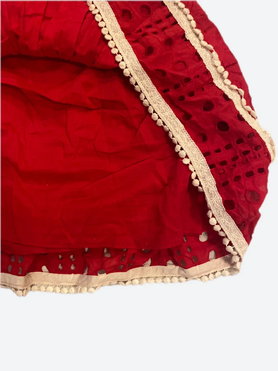 Red Skirt with White Trim size Small image indicator(2)
