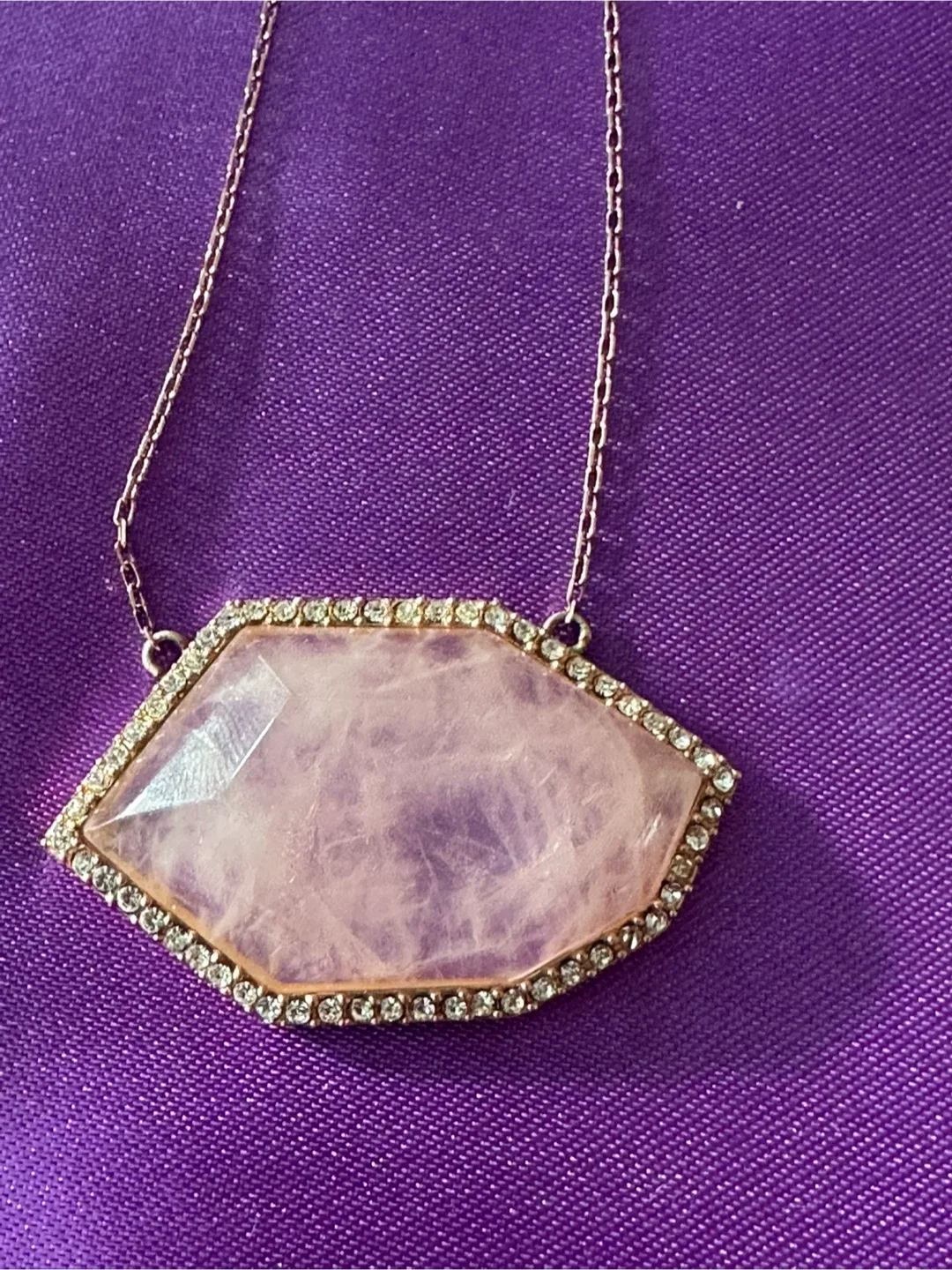 Rose Quartz 925 Sterling Silver Necklace & Earring Set image indicator(2)