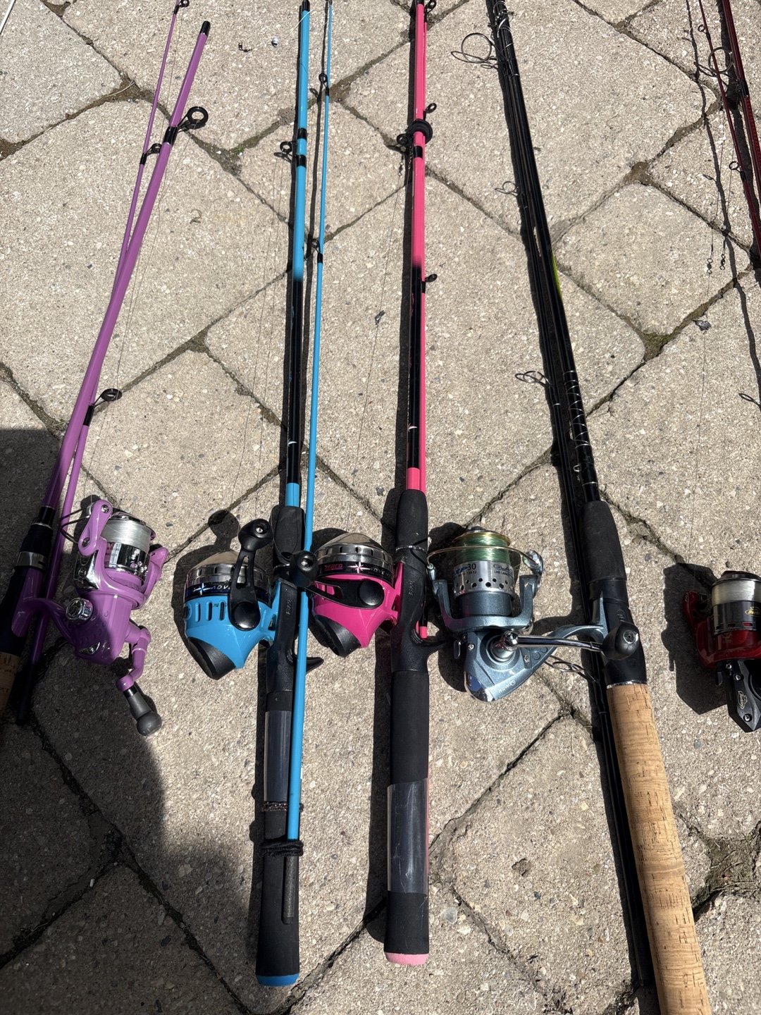Fishing Rods & Reels - 8 Assorted Colours and sizes - photo 2