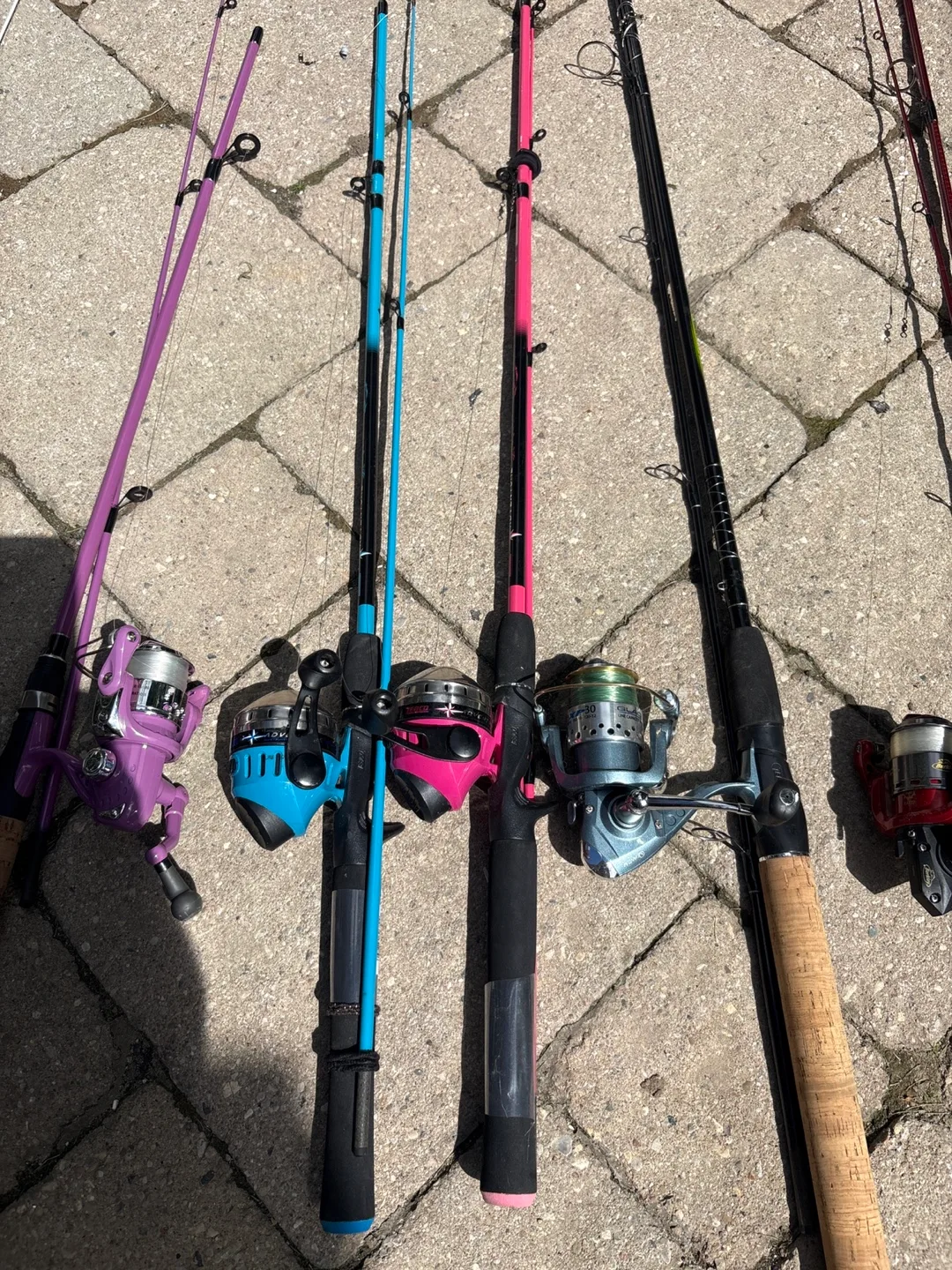 Fishing Rods & Reels - 8 Assorted Colours and sizes image indicator(2)