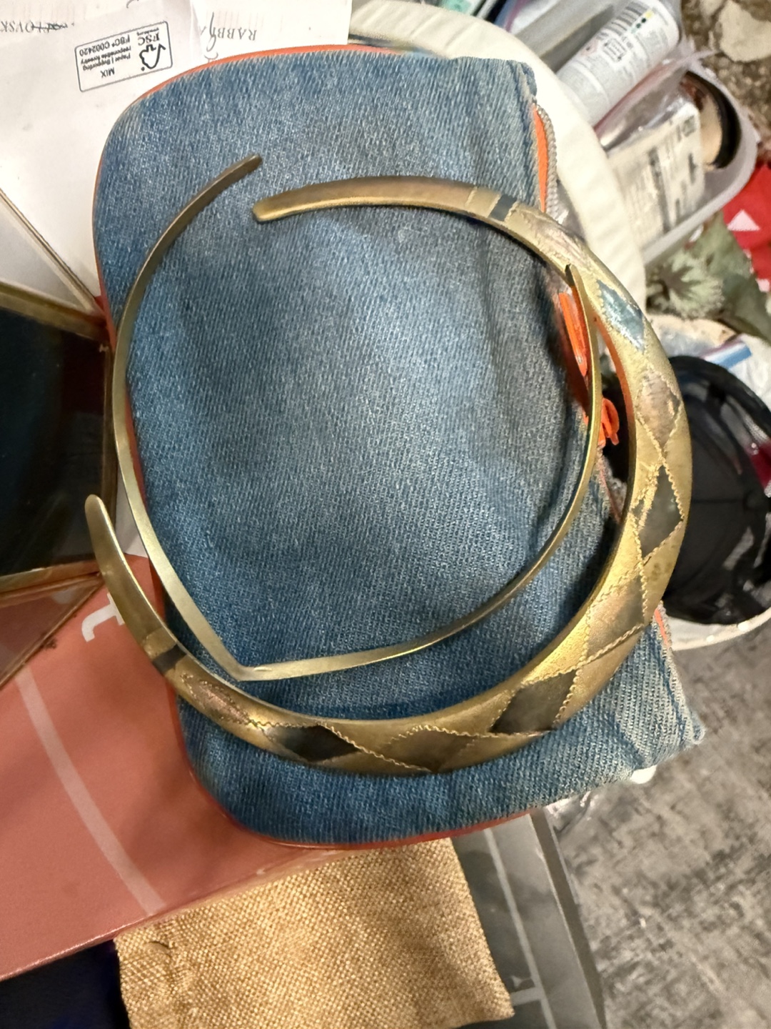 Vintage Brass Collar Necklace