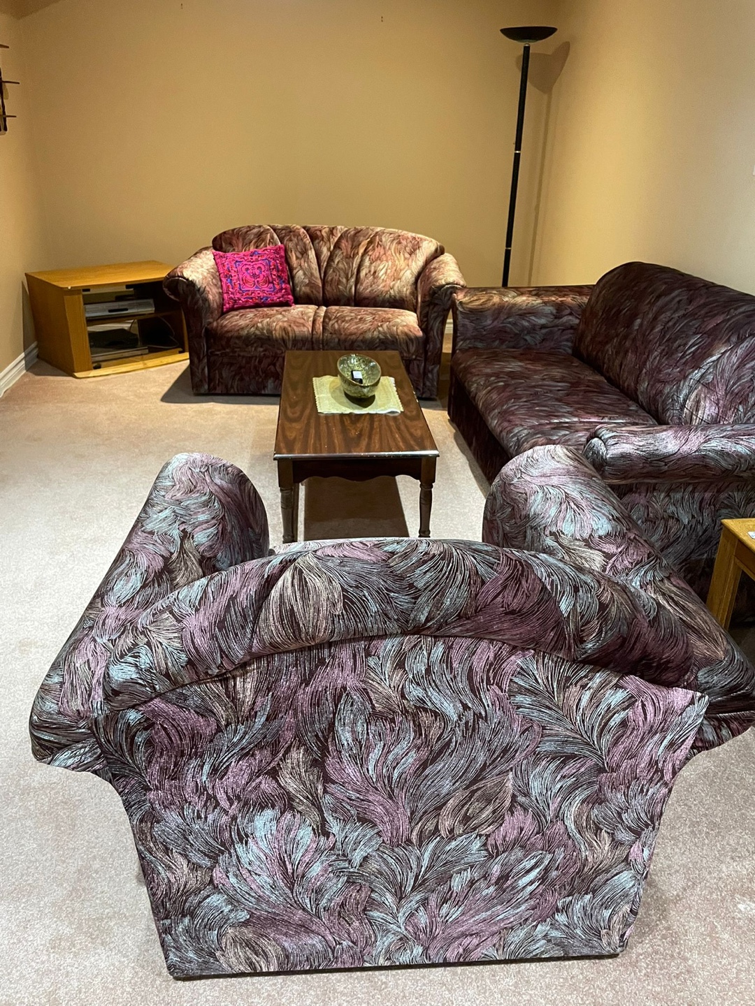 Floral Pattern Sofa Set - Couch and Armchairs - photo 3