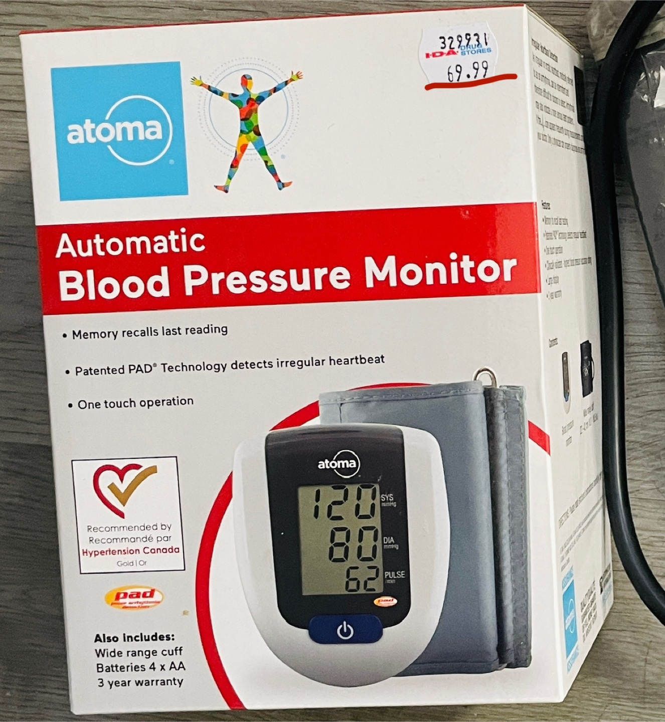 Atoma Automatic Blood Pressure Monitor - photo 2