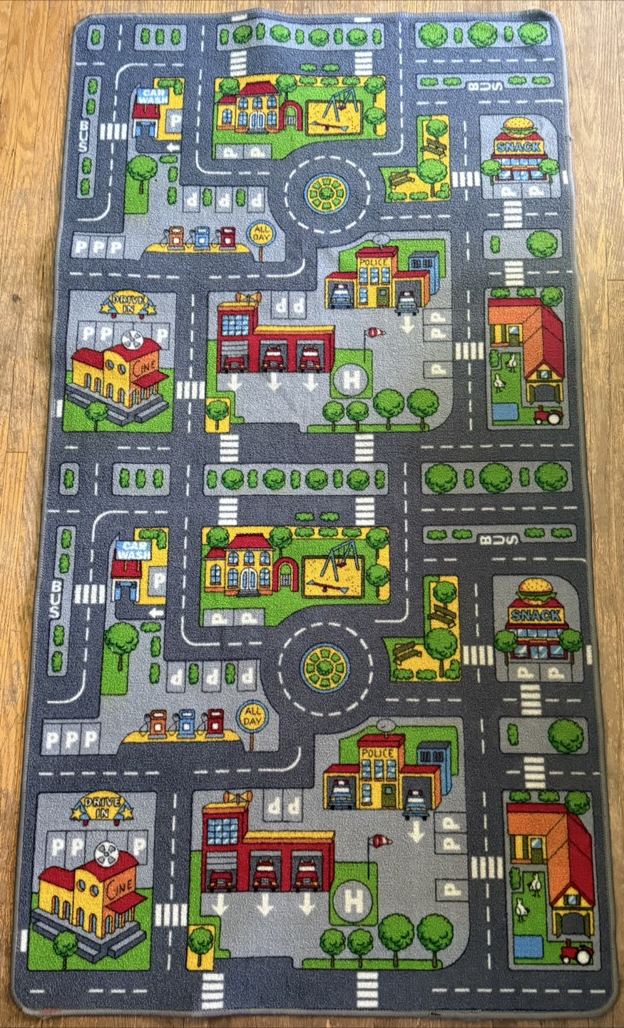 City Life Play Mat Rug, $20