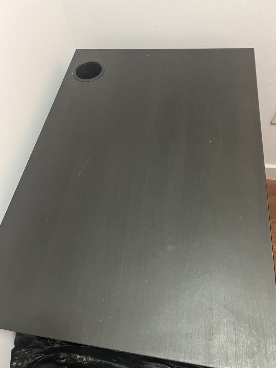 IKEA Mickie Black Desk with Drawer - photo 2