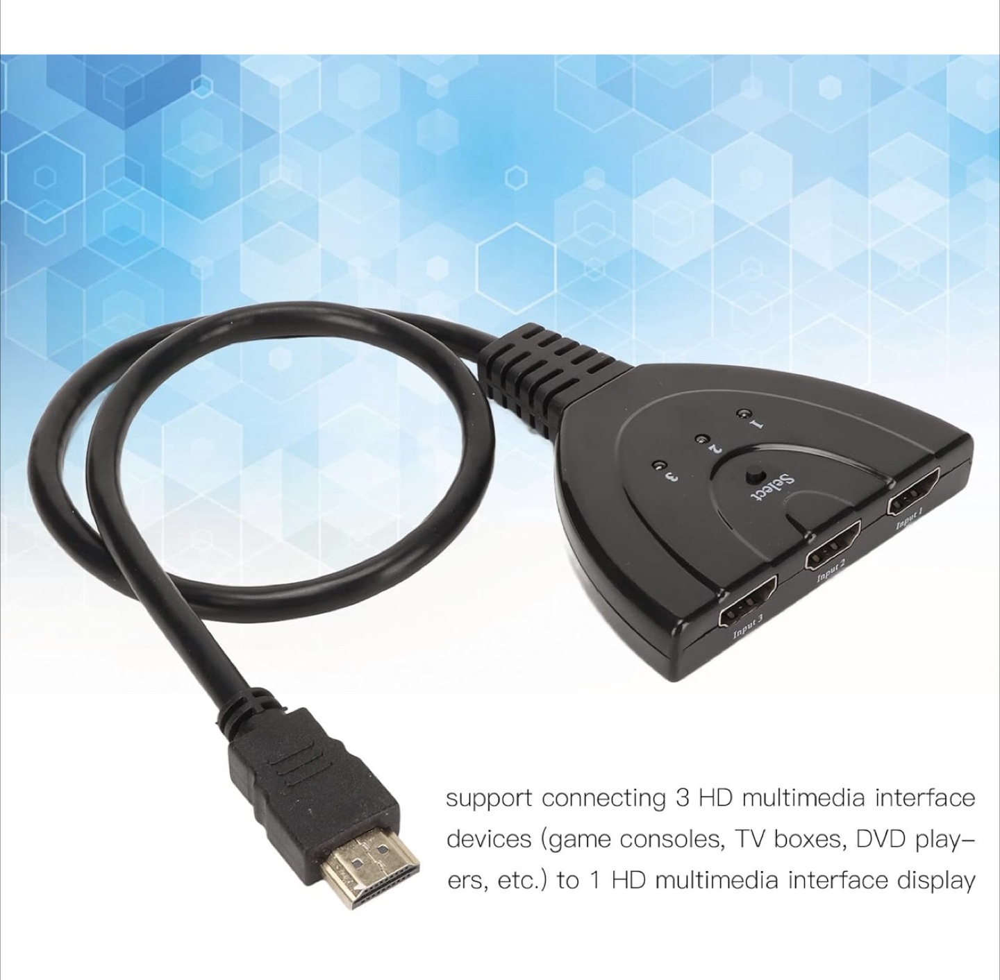 HDMI Switch 3 in 1 Out, brand new - photo 3