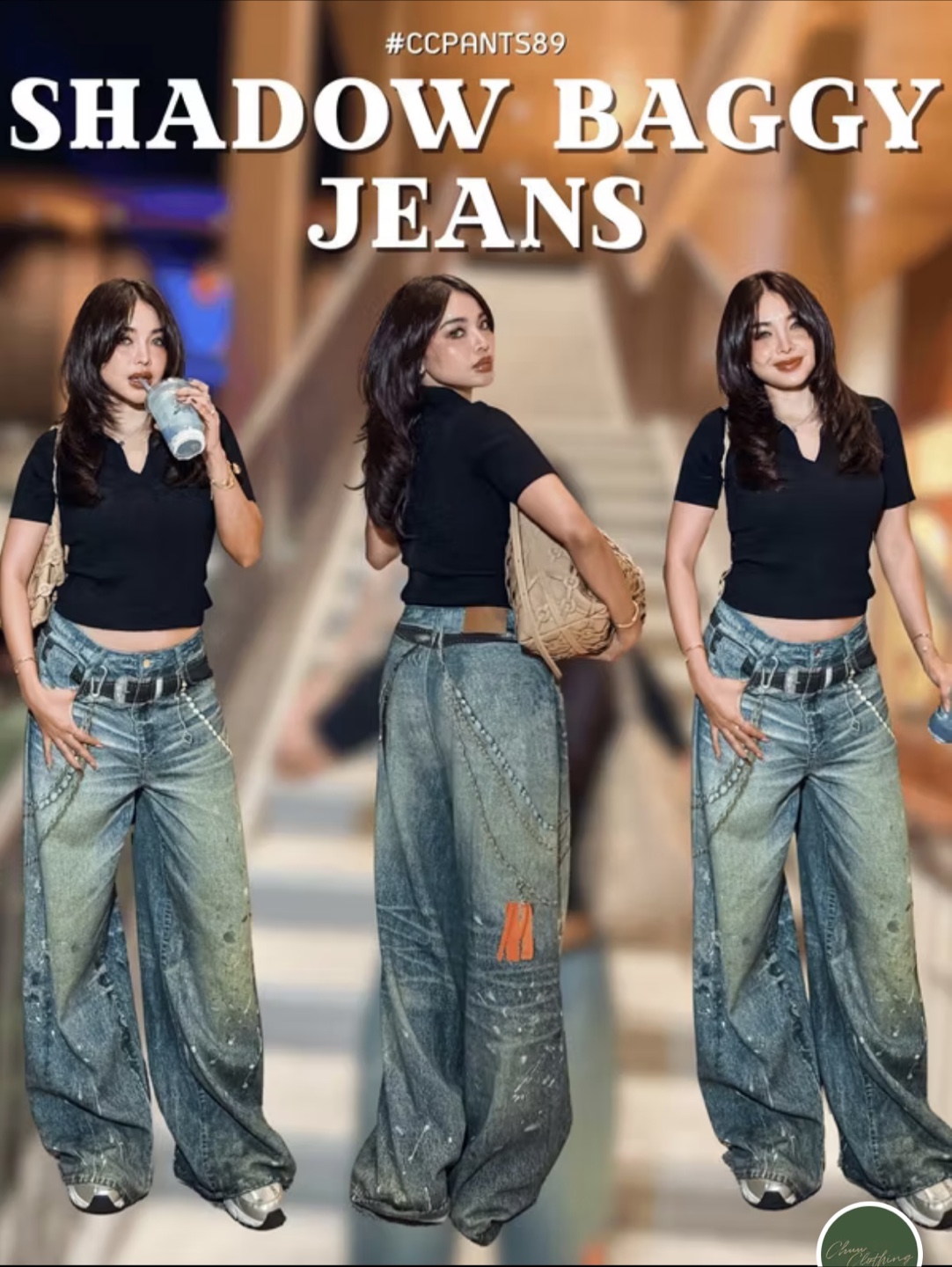 CHUU Shadow Baggy Jeans - photo 4
