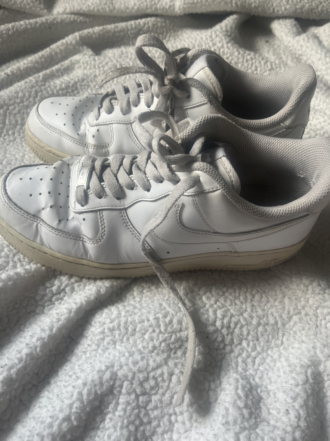 Nike Air Force 1 White Sneakers - photo 2
