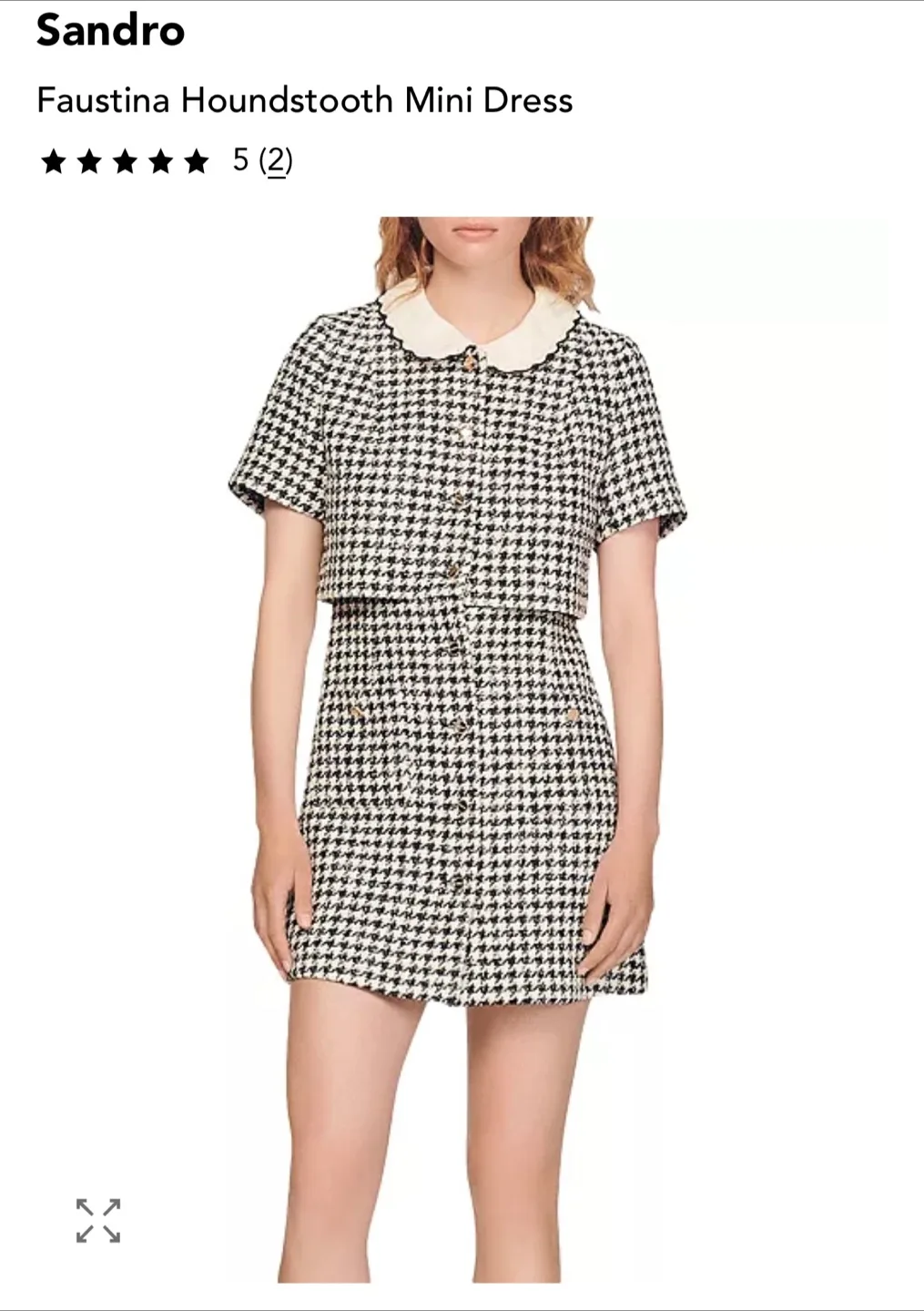 Sandro Houndstooth Dress image indicator(5)