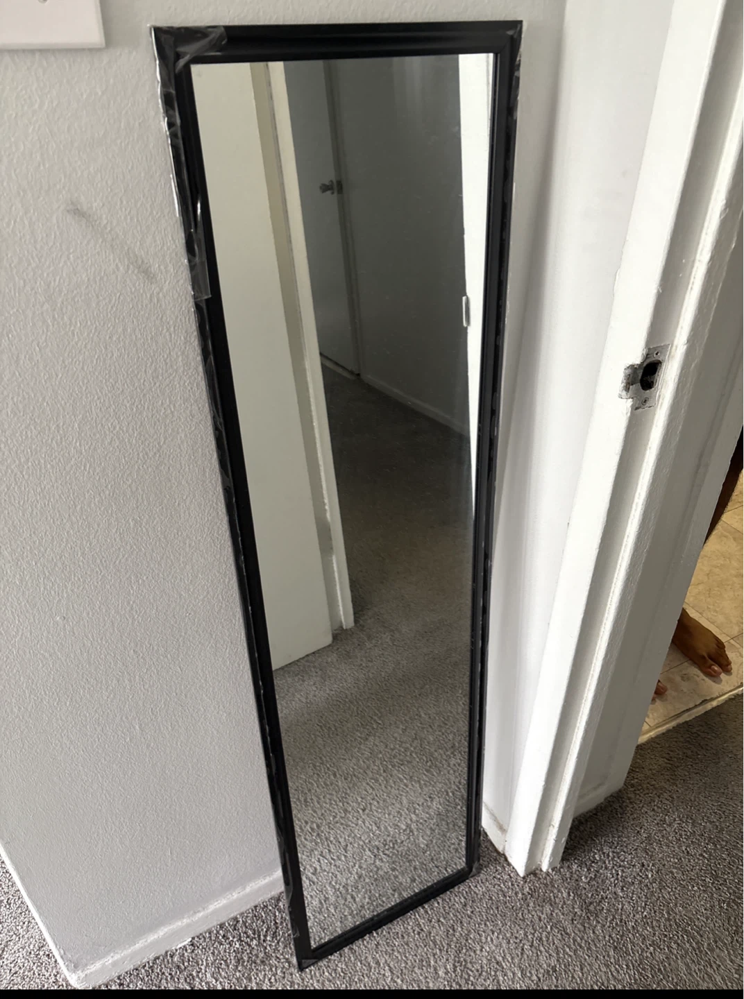 Full Length Black Framed Mirror