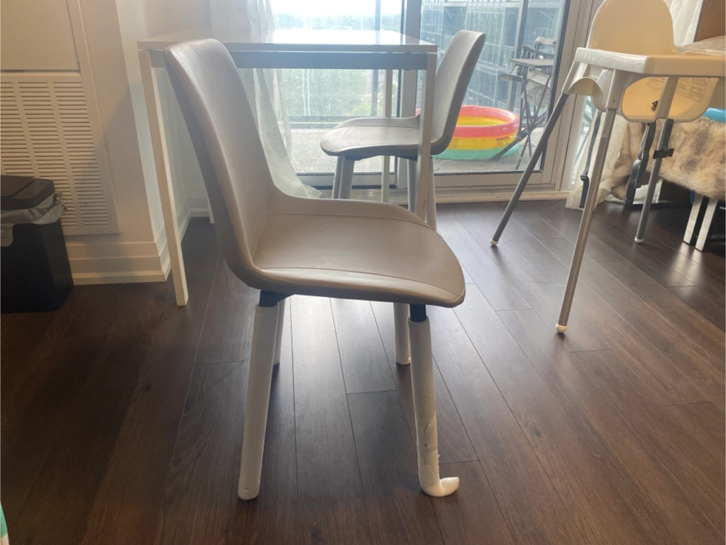 Amazon Cream Leather Chair Retail – $60 ($30 each)